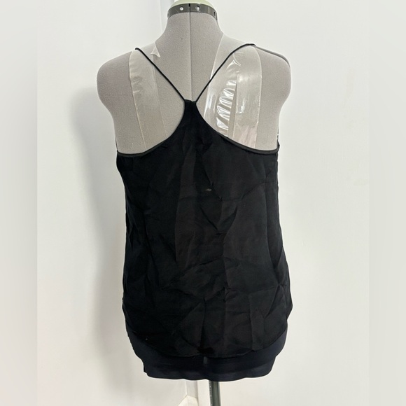 J.Crew Black Racerback Silk Tank Top - Picture 3 of 5